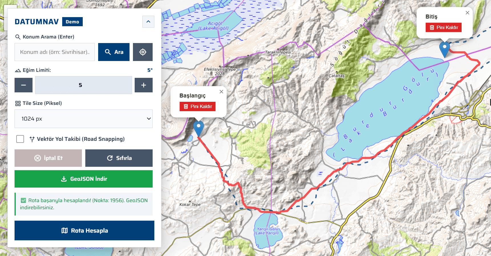 Project Datumnav Arayüz Görseli